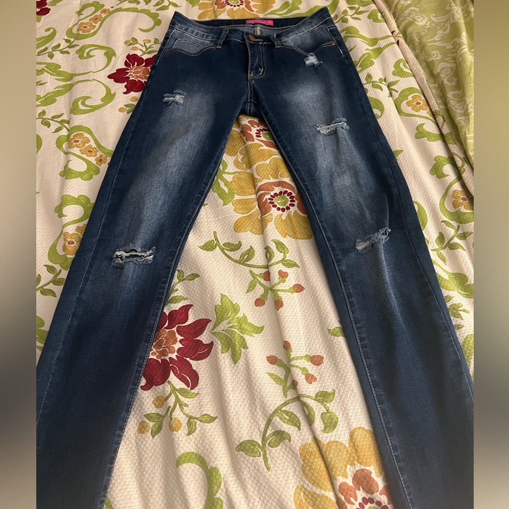 K's more distressed skinny jeans